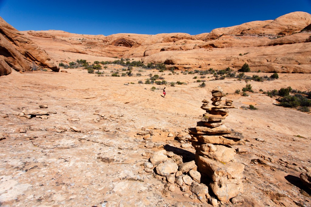 Hiking around the slickrock