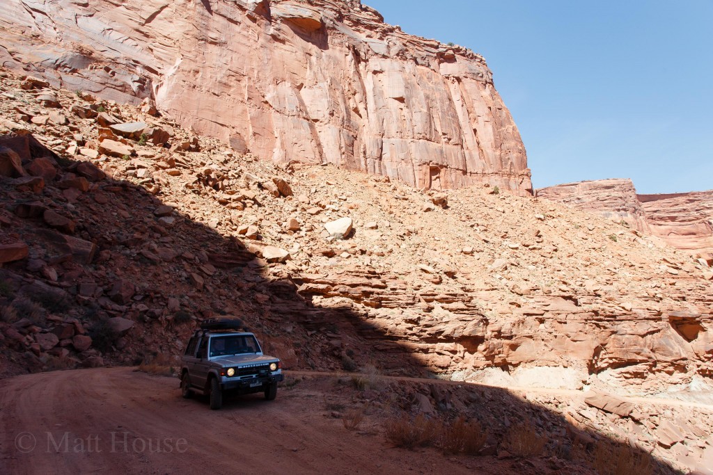 Going up the switchbacks