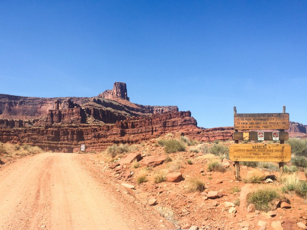 Entering Canyonlands National Park